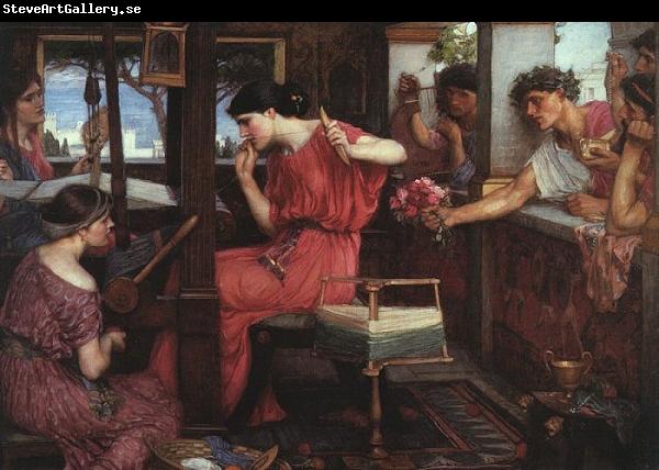 John William Waterhouse Penelope and the Suitors